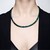 Collar en plata con Hematita multicolor