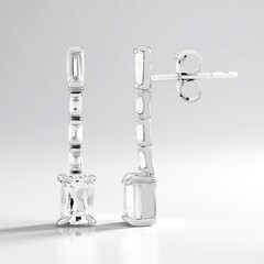 Orecchini in argento con Petalite