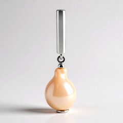 Ciondolo in argento con Perla Ming color Pesca