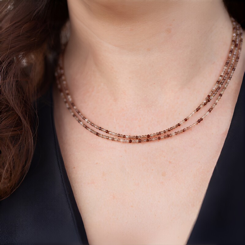 Fancy-Zirkon-Silberhalskette