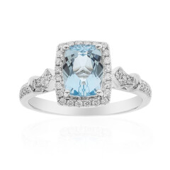 AAA-Brasilianischer Aquamarin-Goldring (CIRARI)