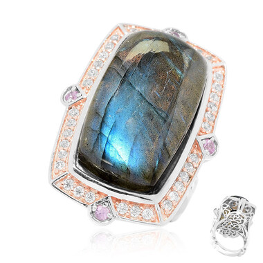 Anello in argento con Labradorite (Dallas Prince Designs)