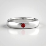 Anello in argento con Rubino Tanzania