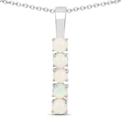 Welo Opal Silver Necklace