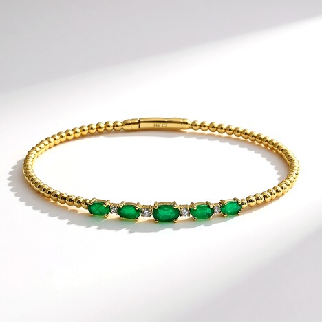 Bracciale in oro con Smeraldo Zambia AAA (CIRARI)