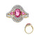 Pinkfarbener Saphir-Goldring (AMAYANI)