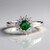 Anello in argento con Apatite Verde