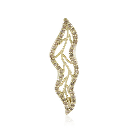 Colgante en oro con Diamante champán VS1