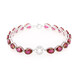 Cherry Topaz Silver Bracelet