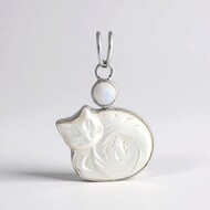 Pendentif en argent et Nacre