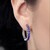Boucles d'oreilles en argent et Tanzanite