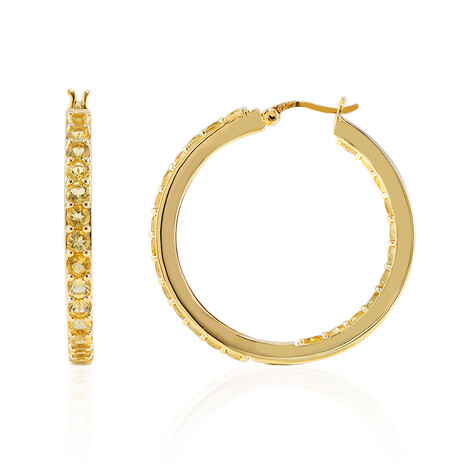 Pendientes en plata con Citrino