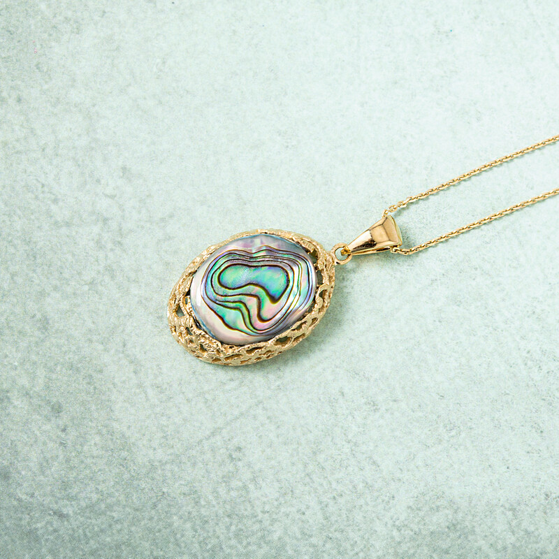 Abalone-Muschel-Silberanhänger (Art of Nature)