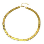 Collana in argento con Ematite Dorata