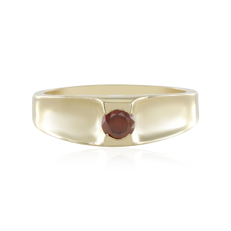 Rot Gold Ring 0,24ct Rot I3 Diamant 9K Gold Ring, 2,19g