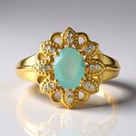 Anello in argento con Grandidierite