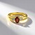 Anello in argento con Zircone Rosa