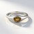 Anello in argento con Zircone Canarino