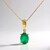 Collana in oro con Smeraldo Zambia AAA