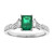 10K AAA Zambian Emerald Gold Ring