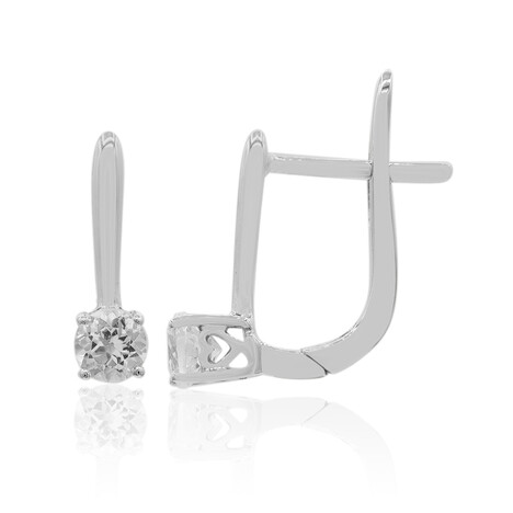 Orecchini in argento con Topazio Bianco