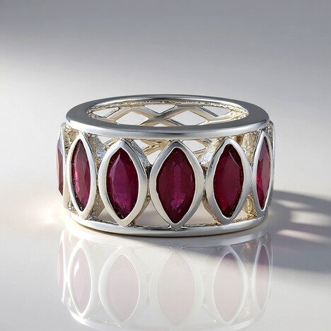 Anello in argento con Rubino del Madagascar (de Melo Essence)