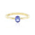 Anillo en oro con Tanzanita