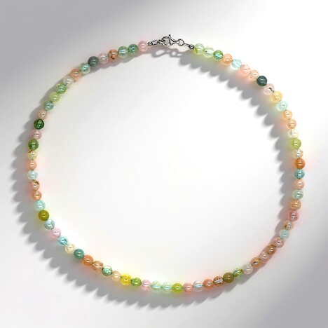 Collana in argento con Berillo Fancy