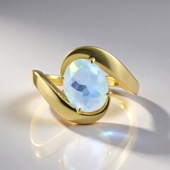 Anello in oro con Opale di Welo (de Melo Gold)