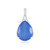 Blue Chalcedony Silver Pendant