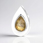 Ciondolo in argento con Quarzo Rutilato (MONOSONO COLLECTION)