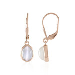 Orecchini in argento con Pietra di Luna Bianca