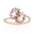 Bague en or et Morganite rose