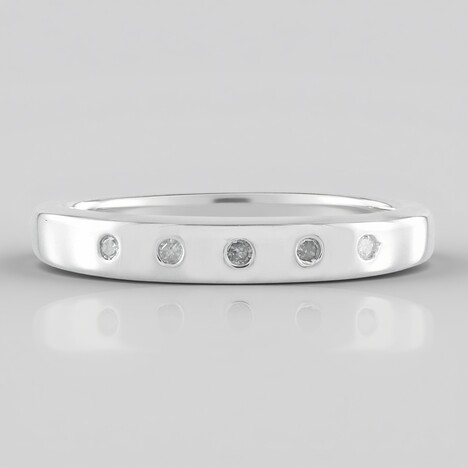 Anello in argento con Diamante I2 (I)