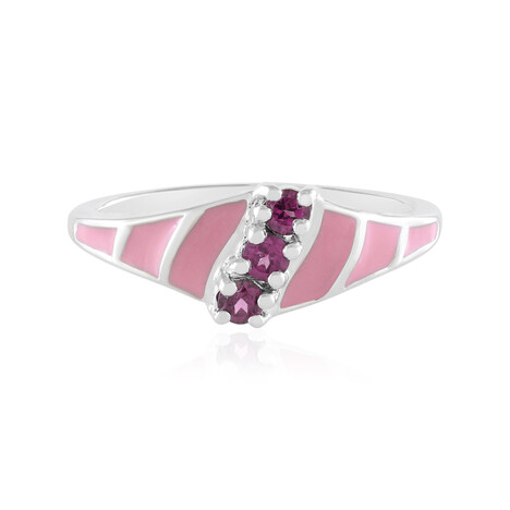 Rhodolite Silver Ring