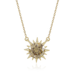 Gouden halsketting met een I2 Champagne Diamant