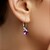 Amethyst-Silberohrringe