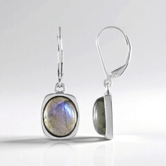 Orecchini in argento con Labradorite