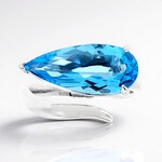 Anello in argento con Topazio Marambaia (de Melo Essence)