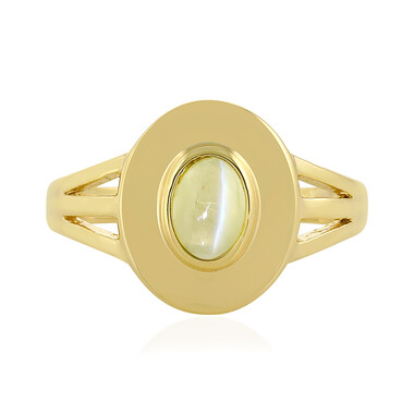 Anillo en plata con Crisoberilo ojo de gato