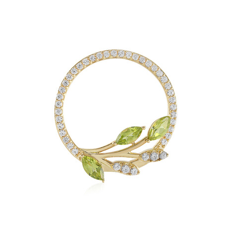 Arizona-Peridot-Silberanhänger