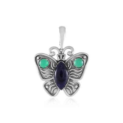 Pendentif en argent et Sodalite (Desert Chic)