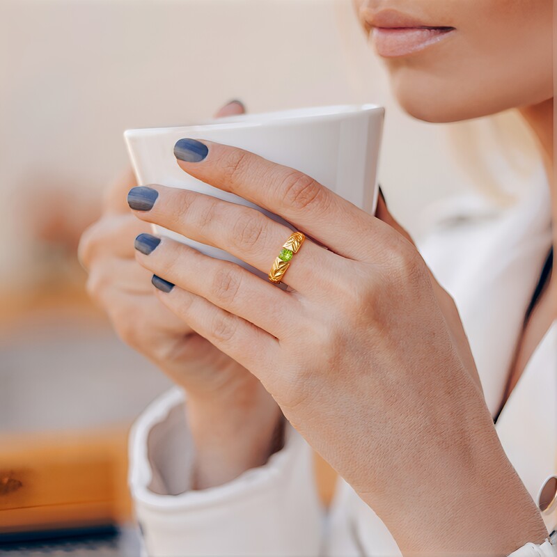 Bague en argent et Péridot (de Melo Essence)