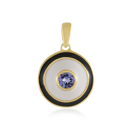 Tansanit-Silberanhänger