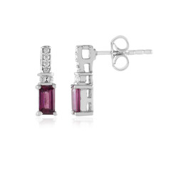 Naktamunda-Rhodolith-Silberohrringe