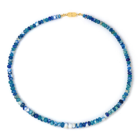 Collar en plata con Afghanita (Adela Silber)