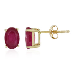 Pendientes en oro con Rubí de Madagascar
