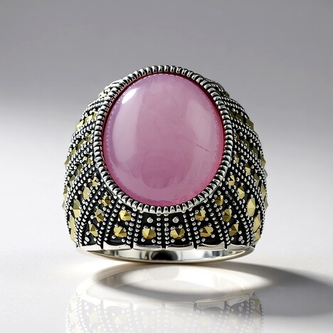 Anello in argento con Kunzite (Annette classic)