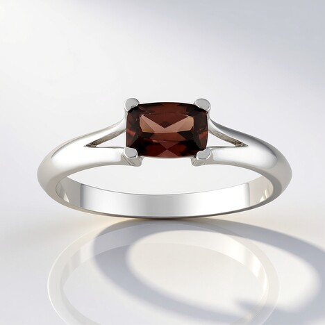Anello in argento con Zircone Rosa