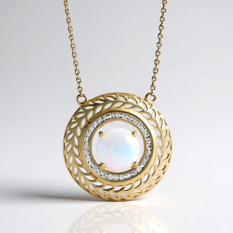 Collier en or et Opale Welo AAA (Ornaments by de Melo)